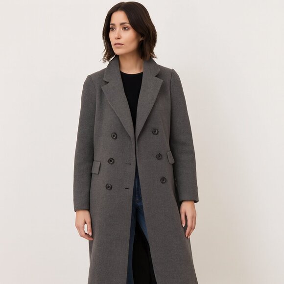 David Baker Jackets & Blazers - Vintage David Baker Long Wool Overcoat Size S Mister Coats for Her